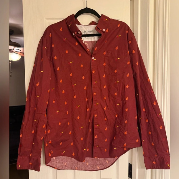 Original Penguin Button Down Shirt Size Xxl - Picture 1 of 7